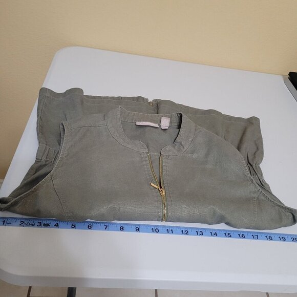 Chicos Womens Sleeveless Zip Vest Jacket Size 1/M/8  Work Career Office Retro‎ - Picture 5 of 5